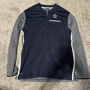 NIKE x Dallas Cowboys Jacket Mens Large Blue NFL Team Zip Gray